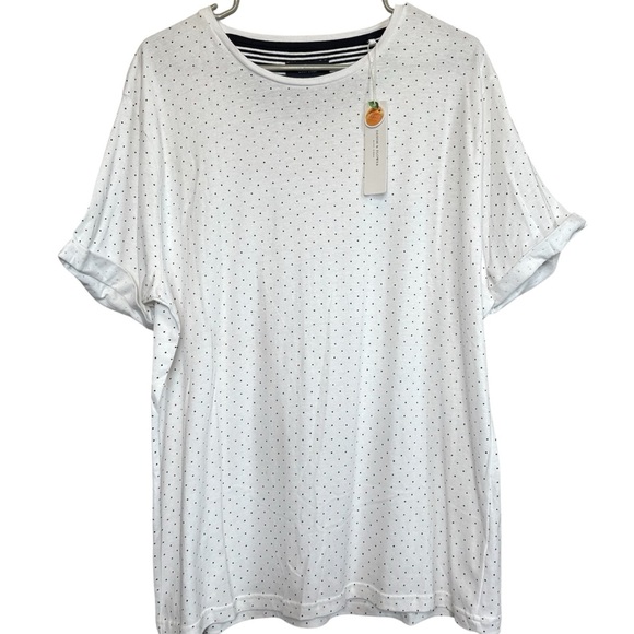 4/25$ NWT Denim & Flower Ricky Singh Men’s White Short Sleeve Tee Size XL - Picture 1 of 9